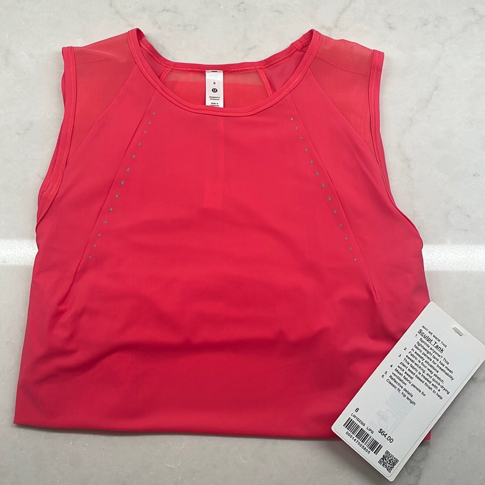 NWT Lululemon Sculpt Tank Lipgloss Size 8